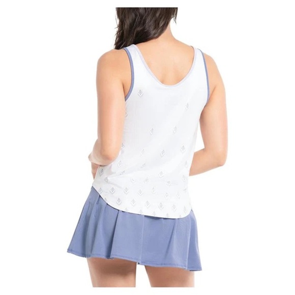 NEW Lucky In Love Breezy Ikat Print Tennis Tank Athletic Performance Size Medium - Picture 6 of 10